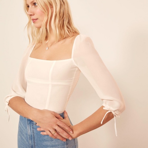 Reformation Tops - ♡SOLD Brand New Reformation Grove Blouse Top♡